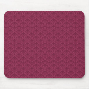 Pale Wine Damask Bows Mouse Pad