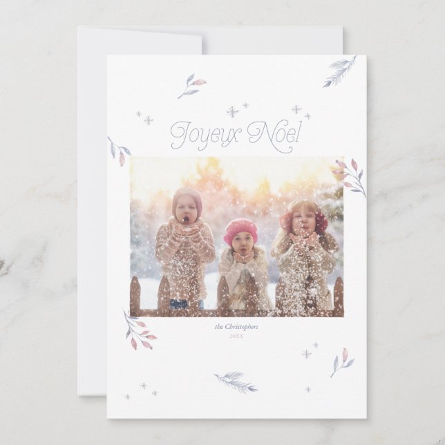 Pale Winter Berries Christmas Holiday (Front)