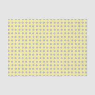 Pale Yellow and Grey Polka Dots Tissue Paper