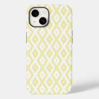 Pale yellow and white diamond pattern