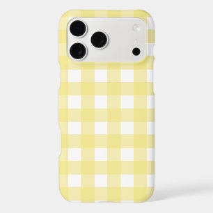 Pale yellow and white gingham