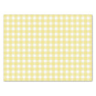 Pale yellow and white gingham