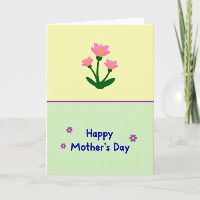 Pale Yellow Blossom Card (Front)