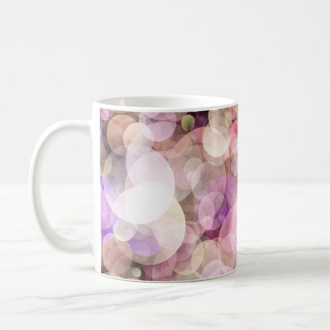 Pale Yellow Bubbles: Elegant Decor Coffee Mug (Left)