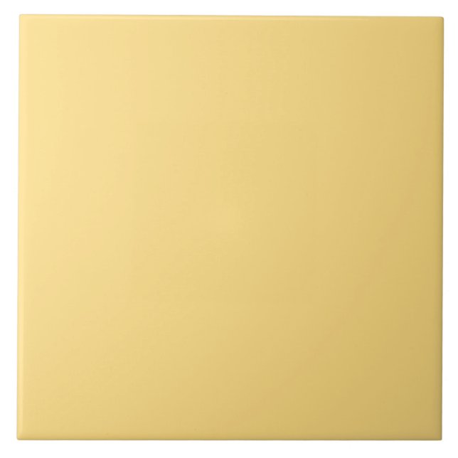Pale Yellow Ceramic Tile. Ceramic Tile (Front)