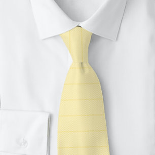 Pale Yellow Dots Stripes Pastel Tie