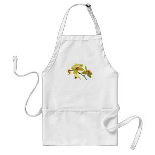 Pale Yellow Orchids Standard Apron