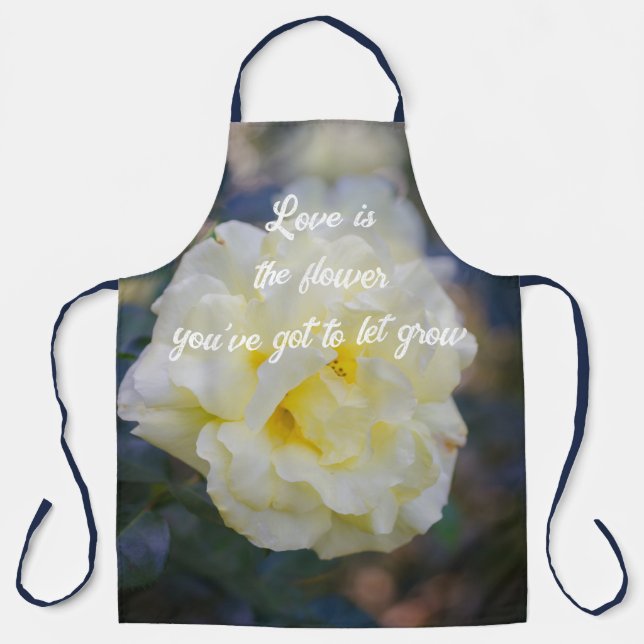 Pale yellow rose apron (Front)