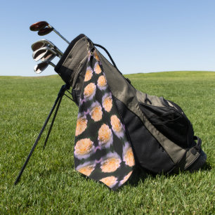 Pale Yellow Rose In Bloom Pattern      Golf Towel