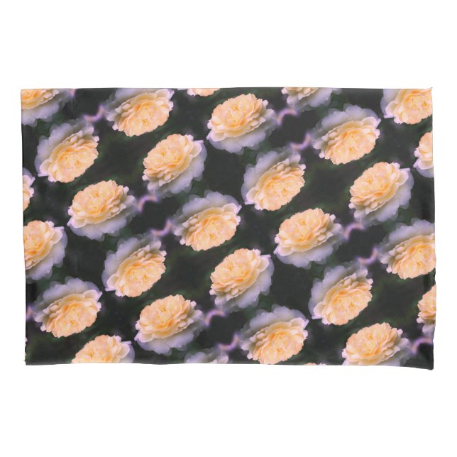 Pale Yellow Rose In Bloom Pattern Pillowcase (Front)