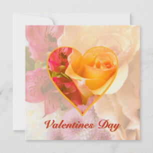 Pale Yellow Rose Valentine Card