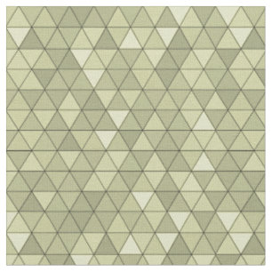 Pale yellow triangles Geometric craft Fabric