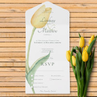 Pale Yellow Tulip Solo Modern Dinner