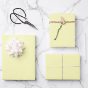 Pale Yellow Wrapping Paper Sheet