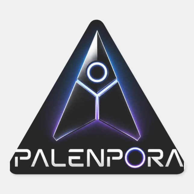 Palenpora Buttons Triangle Sticker (Front)