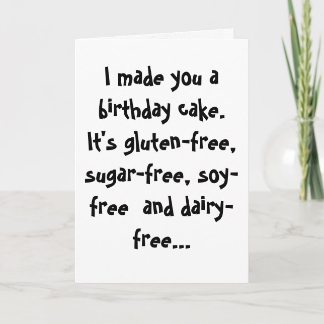 Paleo Funny Birthday Card (Front)