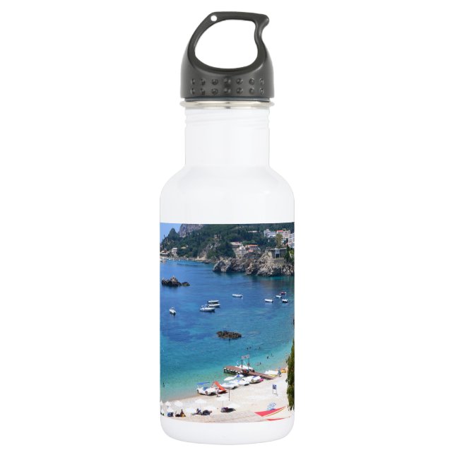 Paleokastritsa Greece 532 Ml Water Bottle (Front)