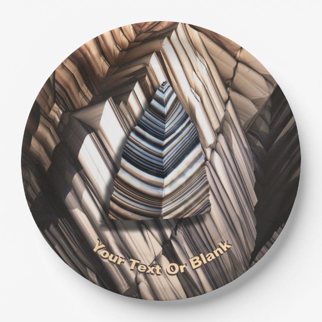 Paleolithic Technology Paper Plate (Front)