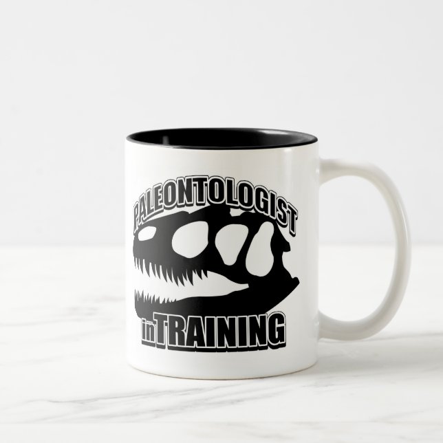 PALEONTOLOGIST in training Two-Tone Coffee Mug (Right)