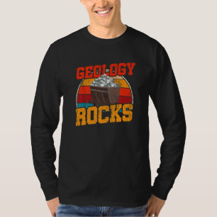 Paleontologist Rock Collecting Geologist Retro Geo T-Shirt