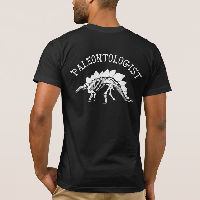 Paleontologist (Stegosaurus) T-Shirt (Back)