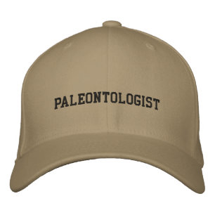 Paleontologist typography embroidered hat