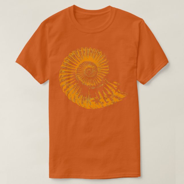 Paleontologists gift idea Ammonite fossil T-Shirt (Design Front)