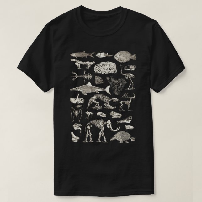 Paleontology Illustration Classic T-Shirt (Design Front)