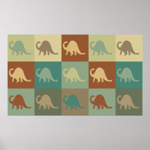 Paleontology Pop Art Poster
