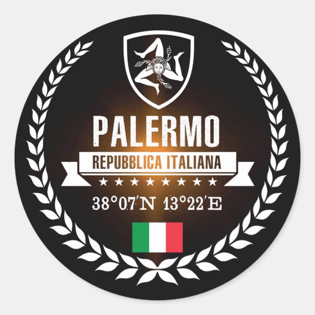 Palermo Classic Round Sticker (Front)