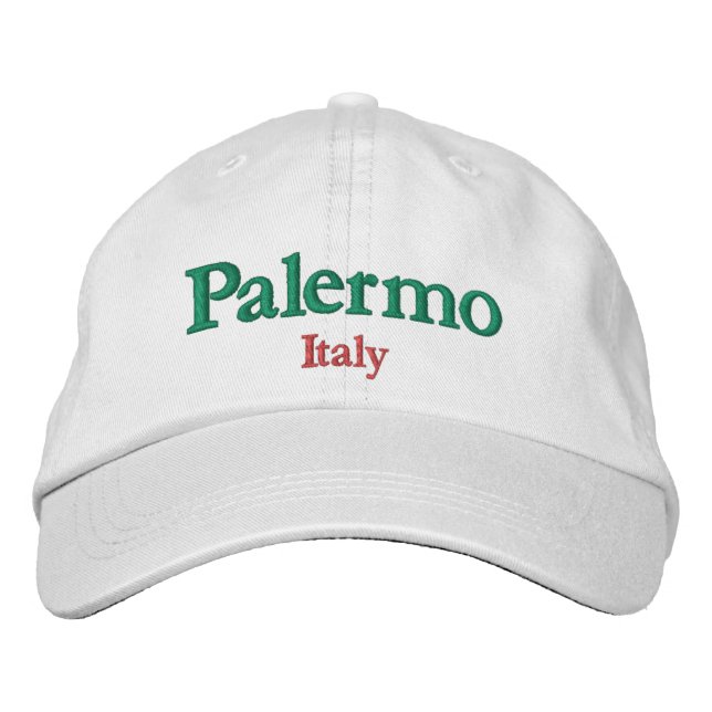 Palermo Italy City Pride Embroidered Hat (Front)