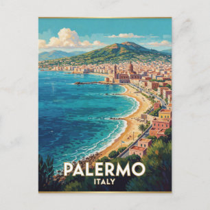 Palermo Italy Mediterranean Travel Scene 🌊 Postcard
