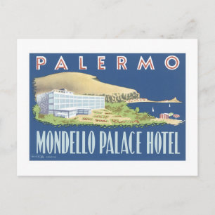 Palermo Mondello Palace Hotel Postcard