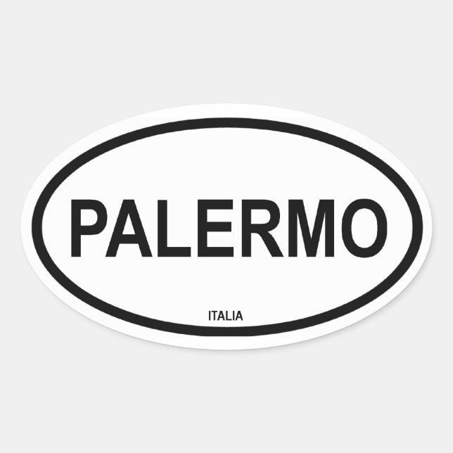PALERMO OVAL STICKER (Front)