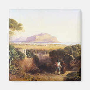 Palermo, Sicily, 1847 (oil on canvas) Magnet
