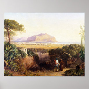 Palermo, Sicily, 1847 (oil on canvas) Poster