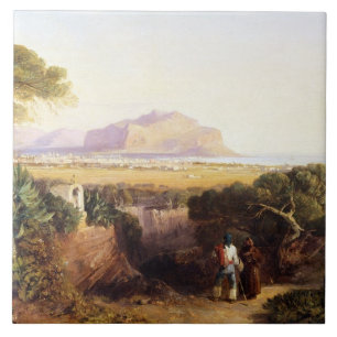 Palermo, Sicily, 1847 (oil on canvas) Tile
