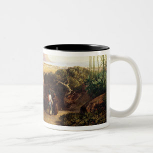 Palermo, Sicily, 1847 (oil on canvas) Two-Tone Coffee Mug
