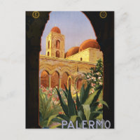 Palermo Sicily Italian Travel Poster 1920 ENIT