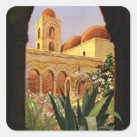 Palermo Sicily Italian Travel Poster 1920 ENIT