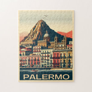 Palermo sicily italian vintage souvenir gifts jigsaw puzzle