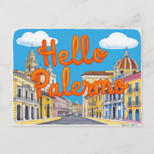 Palermo, Sicily, Italy Postcard