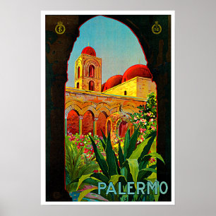 Palermo Sicily Italy Travel Art Poster