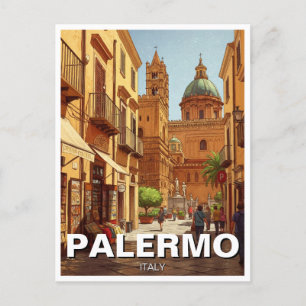 Palermo Sicily Italy Travel Postcard
