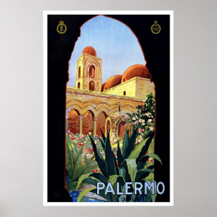 "Palermo" Vintage Travel Poster