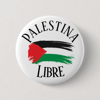 Palestina Libre Free Palestine Español Button Pin