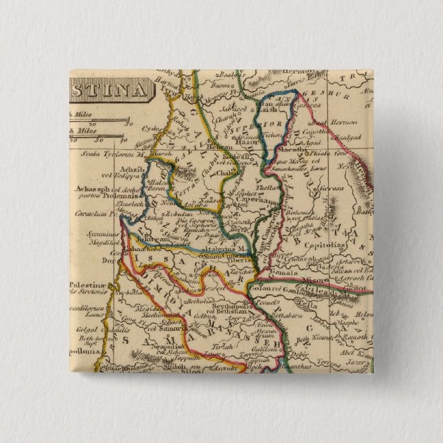 Palestine 5 15 cm square badge (Front)