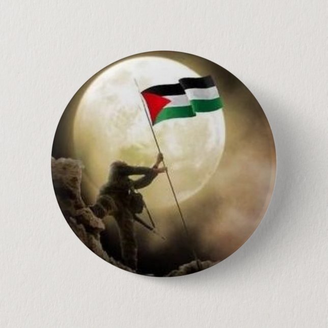 palestine 6 cm round badge (Front)