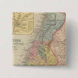 Palestine and Adjacent Countries 2 15 Cm Square Badge