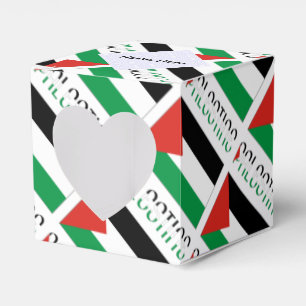 Palestine and Palestinian Flag Tiled with Your Nam Favour Box
